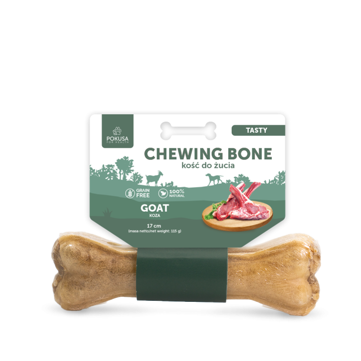 Kauknochen Hund TASTY – Ziege & Ochsenziemer | Pokusa