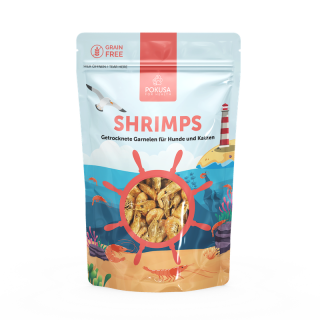 SHRIMPS getrocknete Garnelen für Hunde & Katzen | Pokusa