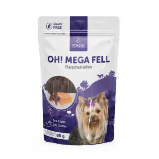 Hundesnack Oh!Mega Fell – Lachs mit Dattel | Pokusa