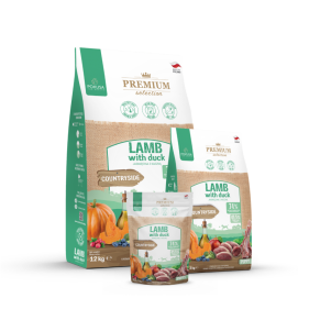 Premium Selection - Lamm mit Ente - getreidefreies Trockenfutter für Welpen und junge Hunde