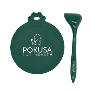 Silikon-Dosendeckel mit Löffel für Nassfutter | Pokusa