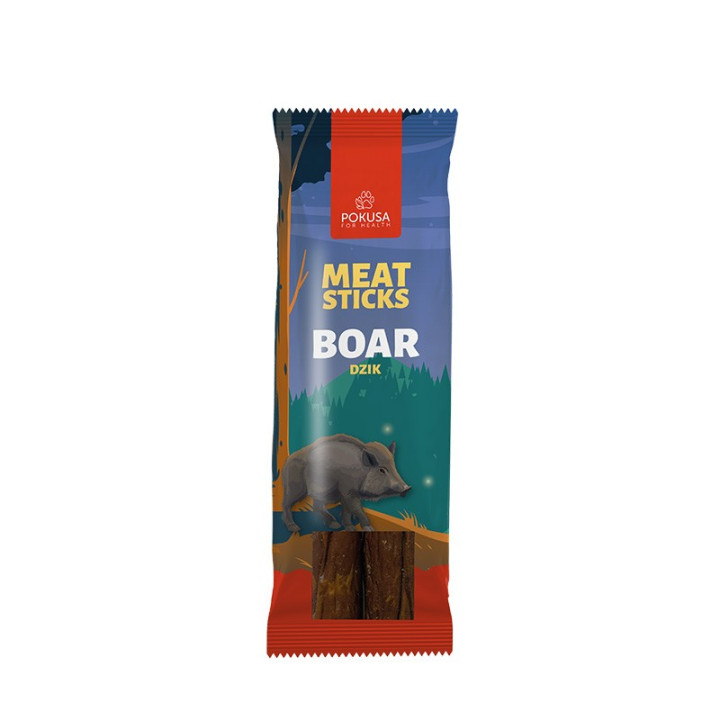 Wildschwein-Kauartikel für Hunde – 98 % Muskelfleisch | Pokusa