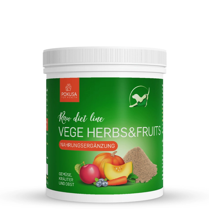 Gemüse Obst Kräuter für Hunde & Katzen – Vitamine | Pokusa