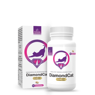 Pokusa DiamondCat Complex Tabletten für Katzen, gesunde Haut und glänzendes Fell, 110 Stück