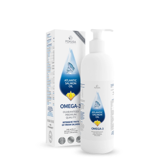 Pokusa Atlantic Salmon Oil Omega-3 Lachsöl mit Dosierpumpe für Hunde und Katzen