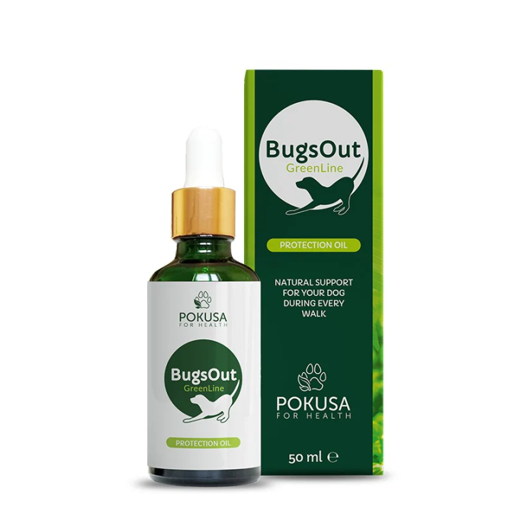 Outdoor-Fellpflege für Hunde mit BugsOut Oil | Pokusa