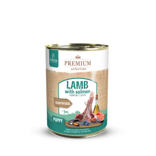 Welpen Nassfutter Lamm & Lachs – getreidefrei | Pokusa