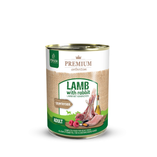 Lamm mit Kaninchen Nassfutter Hund | Pokusa