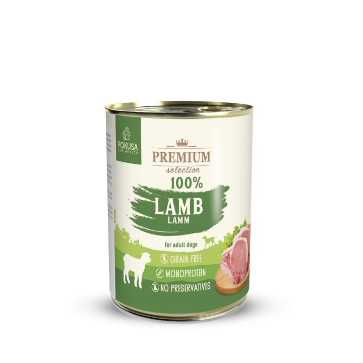 Lamm Nassfutter FÜR HundE – 100% Monoprotein | Pokusa