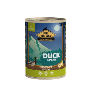 Ente mit Birne Nassfutter für Hunde | Pokusa