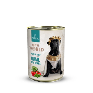 Wachtel mit Kräutern Nassfutter für Hunde | Pokusa