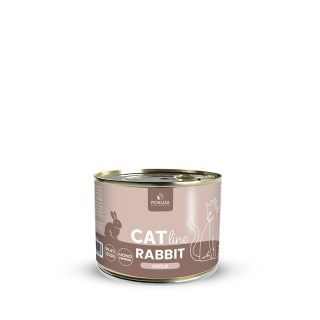 CatLine Kaninchen Nassfutter für Katzen | Pokusa