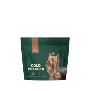 Kaltgepresstes Hundefutter Rind Gr. S – 52 % Fleisch | Pokusa