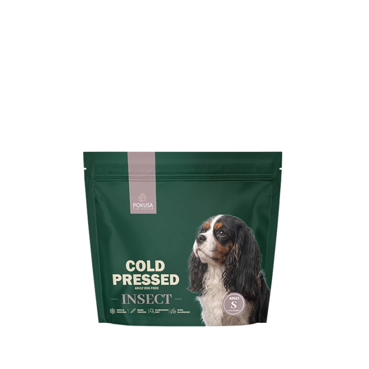 Kaltgepresstes Hundefutter Insekt – 50 % Hermetia | Pokusa