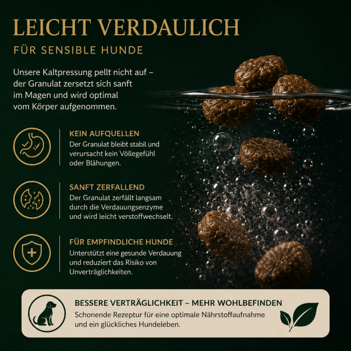 Kaltgepresstes Hundefutter Rind – 52 % Fleisch | Pokusa