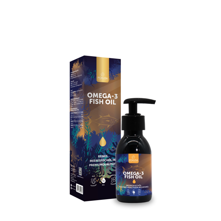 Omega-3 Fischöl Hund Katze – Haut & Fell Plus | Pokusa